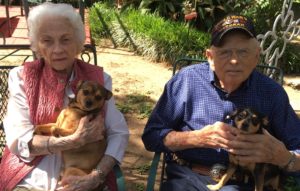 Lee Gorbet and husband of 71 years WWII Veteran Joe Gorbet, 